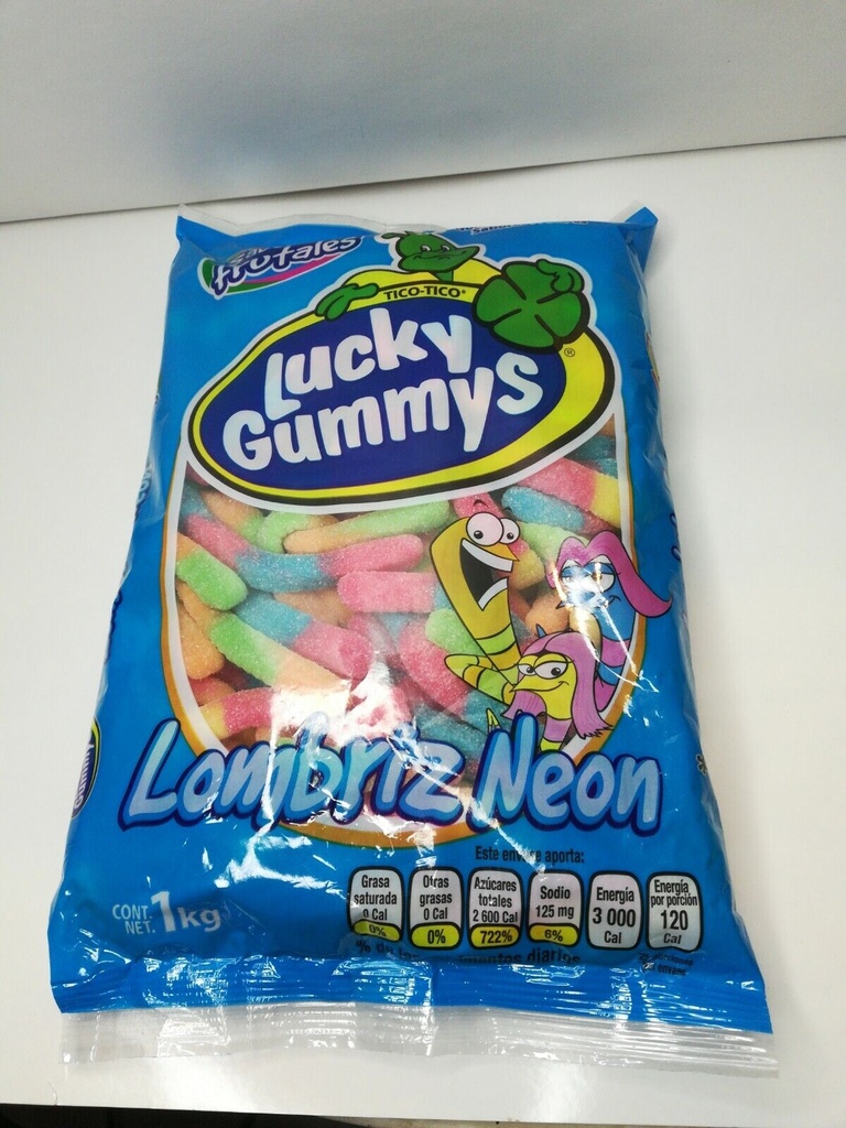 LUCKY GUMMY LOMBRIZ NEON