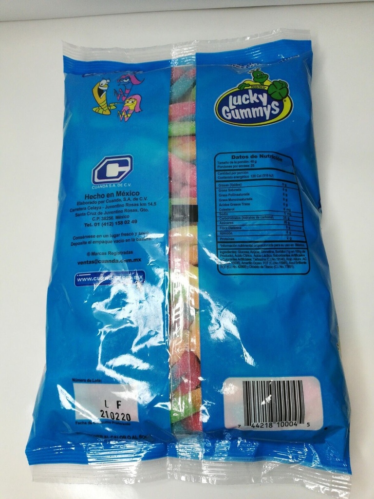 LUCKY GUMMY LOMBRIZ NEON