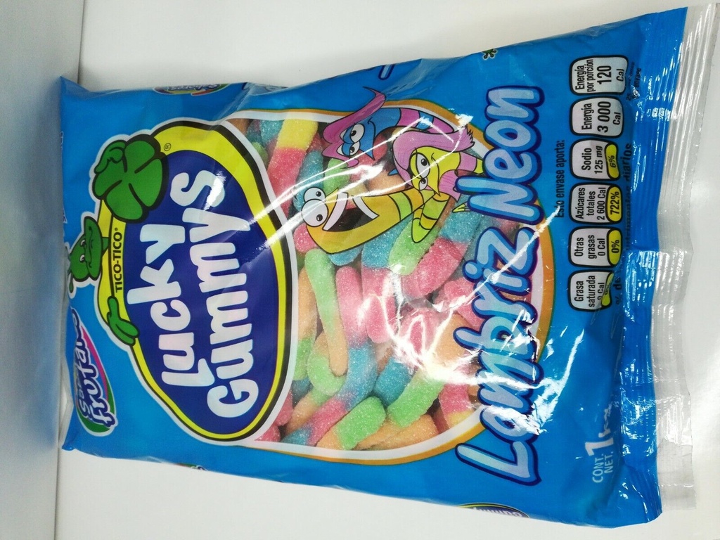 LUCKY GUMMY LOMBRIZ NEON