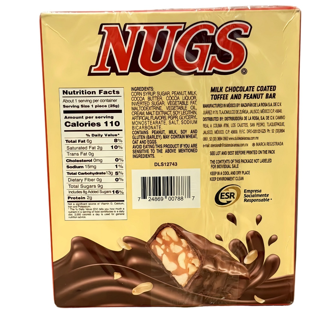 NUGS CHOCOLATE 12PZ